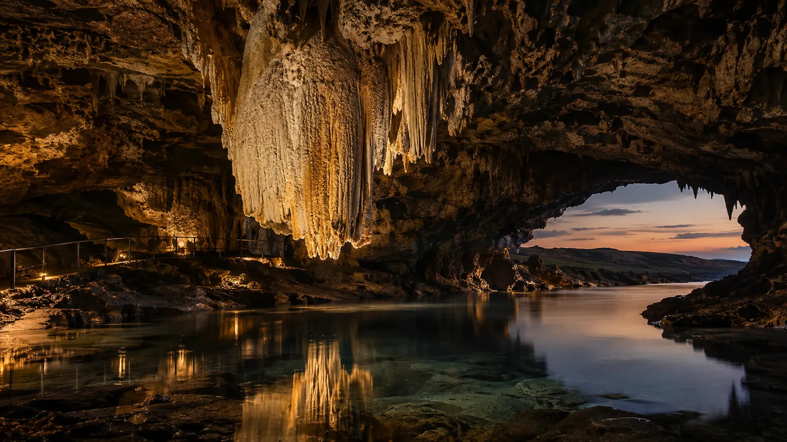Doolin Cave und der Große Stalaktit
